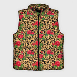 Мужской жилет Шкура Леопарда в Цветах