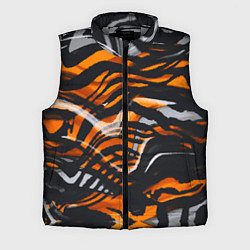 Мужской жилет Окрас тигра, цвет: 3D-светло-серый