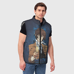 Мужской жилет Дазай Осаму Dazai Osamu bungou stray dogs, цвет: 3D-светло-серый — фото 2