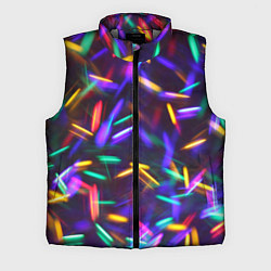 Мужской жилет Новогодние Фонарики, цвет: 3D-светло-серый