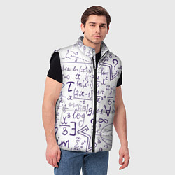 Мужской жилет МАТЕМАТИЧЕСКИЕ ФОРМУЛЫ НАУКА, цвет: 3D-черный — фото 2