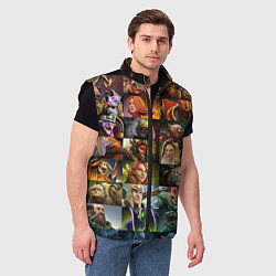 Мужской жилет HEROES DOTA 2 ПЕРСОНАЖИ ДОТА 2, цвет: 3D-черный — фото 2