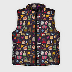 Мужской жилет Российская история и русская культура паттерн, цвет: 3D-черный