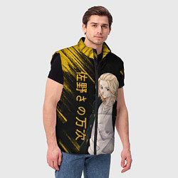 Мужской жилет SANO MANJIRO GOLD EDITION, цвет: 3D-черный — фото 2