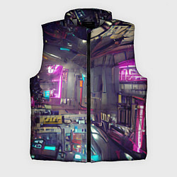 Мужской жилет Городской киберпанк, цвет: 3D-светло-серый