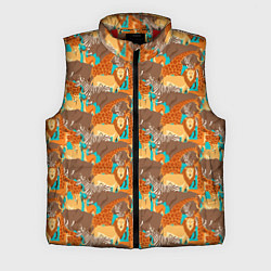 Мужской жилет Дикие Животные, цвет: 3D-красный