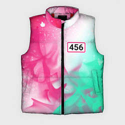 Мужской жилет ИГРА В КАЛЬМАРА - 456 Огонь, цвет: 3D-красный