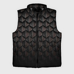 Мужской жилет Чешуя Дракона black edition, цвет: 3D-светло-серый