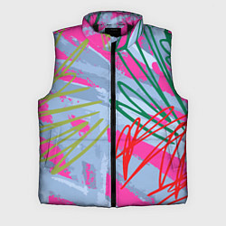 Мужской жилет Graffiti in pink, цвет: 3D-черный