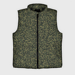 Мужской жилет Цифра Флора пиксельный камуфляж, цвет: 3D-черный