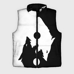 Мужской жилет Волки Инь и Янь Добро и Зло, цвет: 3D-черный