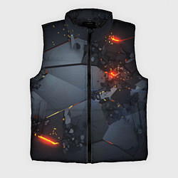 Мужской жилет НЕОНОВЫЙ ВЗРЫВ ПЛИТЫ, ОБЛОМКИ NEON EXPLOSION