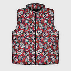 Мужской жилет Skulls & roses