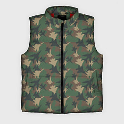 Мужской жилет Самолёты камуфляж, цвет: 3D-красный
