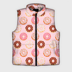 Мужской жилет Pink donuts, цвет: 3D-светло-серый