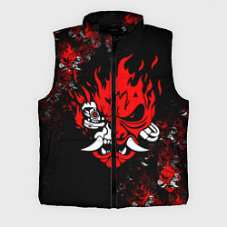Мужской жилет SAMURAI CYBERPUNK 2077 LOGO, цвет: 3D-черный