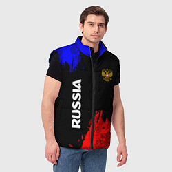 Мужской жилет Russia Патриот, цвет: 3D-черный — фото 2