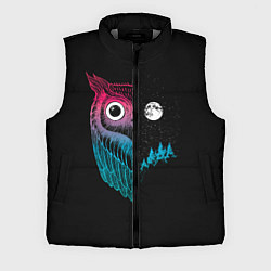 Мужской жилет Ночная сова Градиент, цвет: 3D-светло-серый