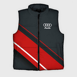 Мужской жилет Audi sport red, цвет: 3D-черный
