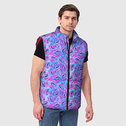 Мужской жилет Магические Грибы, цвет: 3D-красный — фото 2