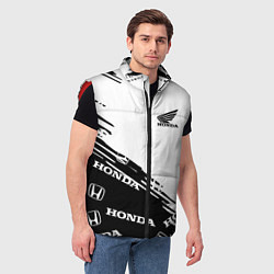 Мужской жилет Honda sport pattern, цвет: 3D-красный — фото 2