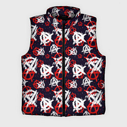 Мужской жилет Анархия текстура, цвет: 3D-светло-серый