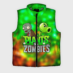 Мужской жилет Plants vs Zombies горохострел и зомби, цвет: 3D-светло-серый