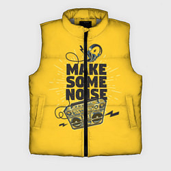 Мужской жилет Make Some Noise музыка, цвет: 3D-светло-серый