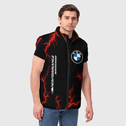 Мужской жилет BMW Autosport Молнии, цвет: 3D-красный — фото 2