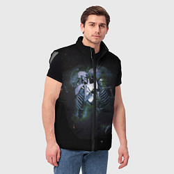 Мужской жилет Галактическая беспредельная любовь, цвет: 3D-светло-серый — фото 2