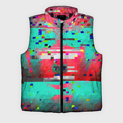Мужской жилет Fashion glitch 2088, цвет: 3D-черный