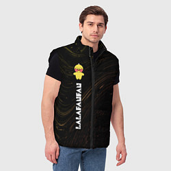 Мужской жилет LALAFANFAN - ЖЕЛТАЯ - Разводы, цвет: 3D-черный — фото 2