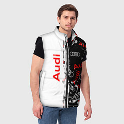 Мужской жилет АУДИ Autosport Паттерн, цвет: 3D-черный — фото 2