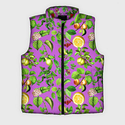 Мужской жилет Фруктовый микс паттерн, цвет: 3D-красный