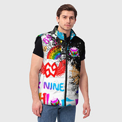 Мужской жилет 6ix9ine сикс найн, цвет: 3D-черный — фото 2