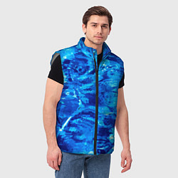 Мужской жилет Vanguard abstraction Water, цвет: 3D-светло-серый — фото 2