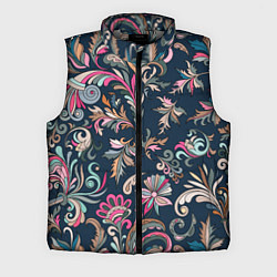 Мужской жилет Холодная хохлома, цвет: 3D-светло-серый