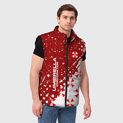 Мужской жилет Resident Evil Umbrella Corporation паттерн, цвет: 3D-черный — фото 2