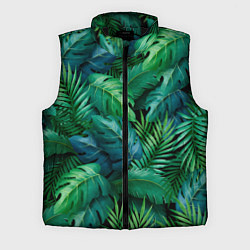 Мужской жилет Green plants pattern