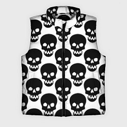 Мужской жилет Черепа на белом фоне, цвет: 3D-светло-серый