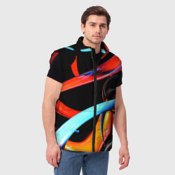 Мужской жилет Авангардная объёмная композиция Avant-garde three, цвет: 3D-красный — фото 2