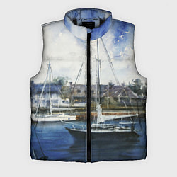 Мужской жилет Во французской гавани, цвет: 3D-черный