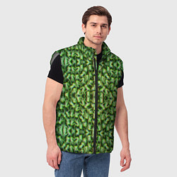 Мужской жилет Множество людей огуречного цвета, цвет: 3D-светло-серый — фото 2