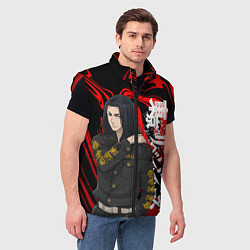 Мужской жилет БАДЖИ ИЗ ТОКИЙСКИХ МСТИТЕЛЕЙ, цвет: 3D-красный — фото 2