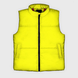 Мужской жилет Однотонный неоновый лимонный желтый тон, цвет: 3D-красный