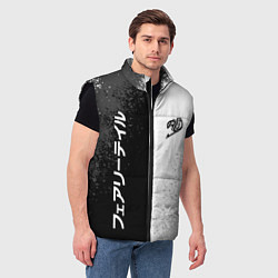 Мужской жилет FAIRY TAIL BLACK AND WHITE LOGO, цвет: 3D-черный — фото 2