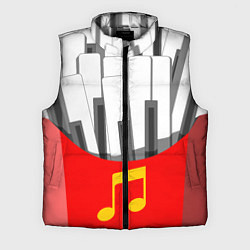 Мужской жилет Клавиши фортепиано как картошка фри