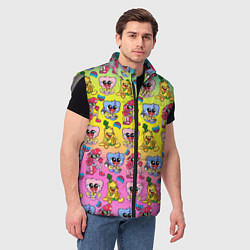 Мужской жилет POPPY PLAYTIME МИЛЫЕ ПЕРСОНАЖИ, цвет: 3D-светло-серый — фото 2