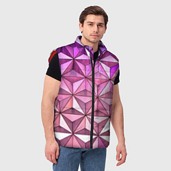 Мужской жилет Треугольная стена, цвет: 3D-красный — фото 2
