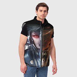 Мужской жилет METAL GEAR RISING САМУРАЙ, цвет: 3D-светло-серый — фото 2